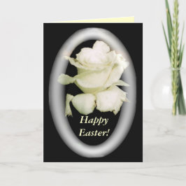 White Rose Easter Card Feestdagen Kaart