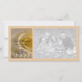 White Rose en Pearls net gehuwd koninklijk Aankondiging (Voorkant)