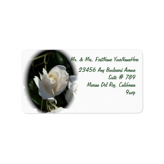 White Rose Etiket (Voorkant)