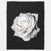 WHITE ROSE FLEECE DEKEN (Voorkant)