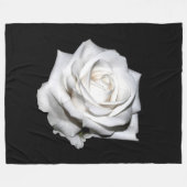 WHITE ROSE FLEECE DEKEN (Voorkant (Horizontaal))