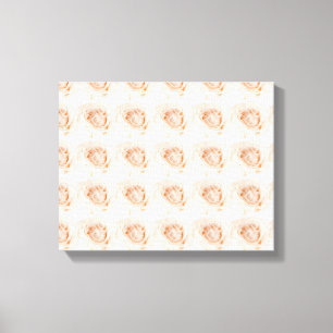 White Rose Flower Canvas Afdruk
