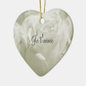 White Rose French Love Valentijn Ornament (Links)