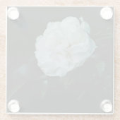 White Rose Glazen Onderzetter (Achterkant)