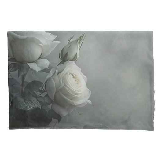 White Rose Kussensloop (Voorkant)