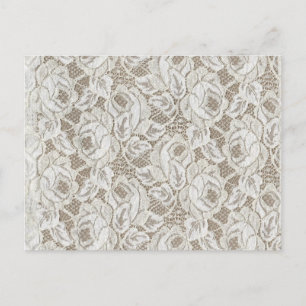  White Rose Lace Briefkaart