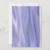 White Rose Lavendel Dood Aankondiging Kaart (Achterkant)