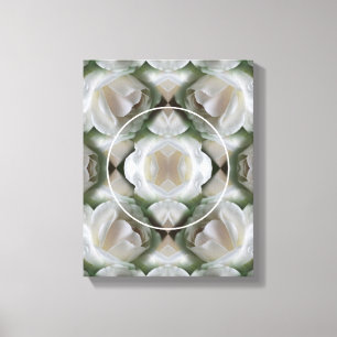 White Rose Lijst Creëer Uw Eigen Foto Canvas Afdruk