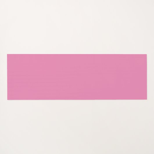 White Rose monogrammed roze Yogamat (Achterkant (horizontaal))