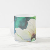 White Rose Mug Matglas Koffiemok (Voorkant links)