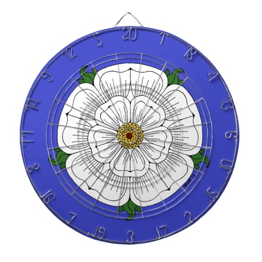 White Rose of York Dartbord (Voorkant)