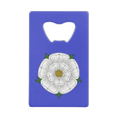 White Rose of York Kredietkaart Flessenopener (Voorkant)