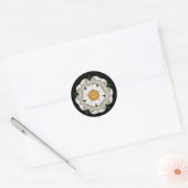 White Rose of York Ronde Sticker (Envelop)