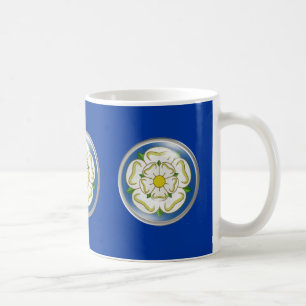 White Rose of Yorkshire Flag Koffiemok
