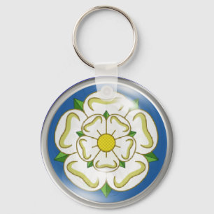 White Rose of Yorkshire Flag Sleutelhanger