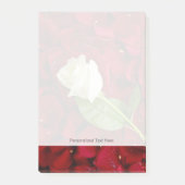White Rose on Red Petals Post-it® Notes (Voorkant)