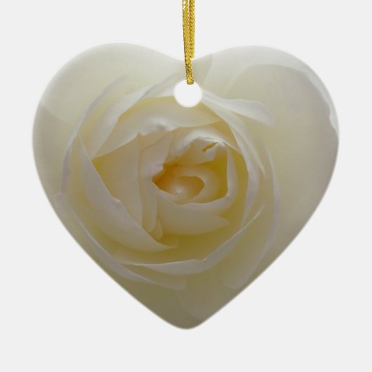 White Rose Ornament Romantic Roos Decorations (Voorkant)