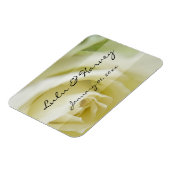 White Rose Personal Wedding Magneet (Linkerzijde)