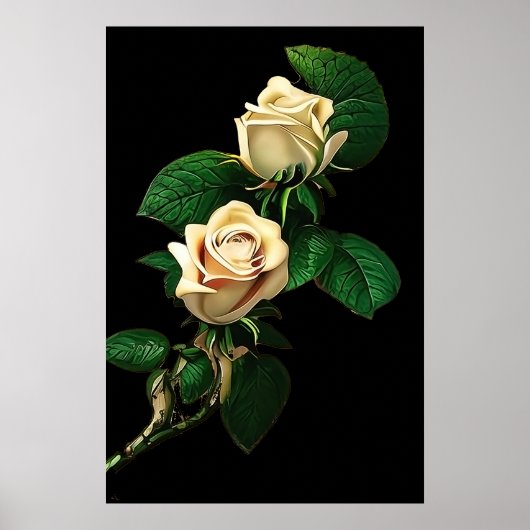 White Rose Poster (Voorkant)