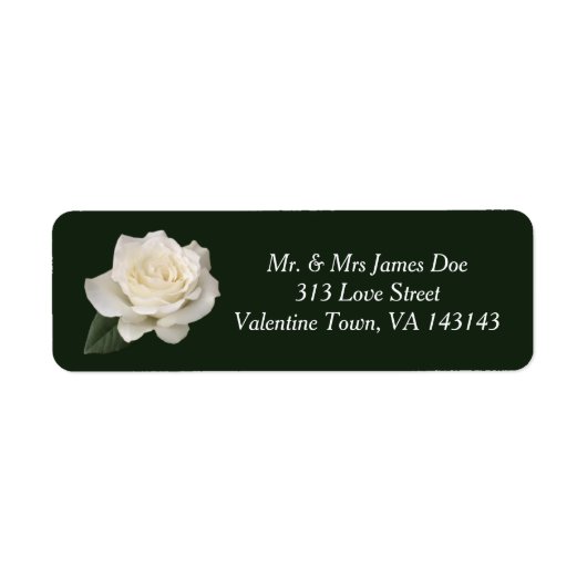 White Rose Return Label (Voorkant)