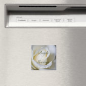 White Rose · Save the Date Magnet Magneet (Insitu (Vaatwasser))