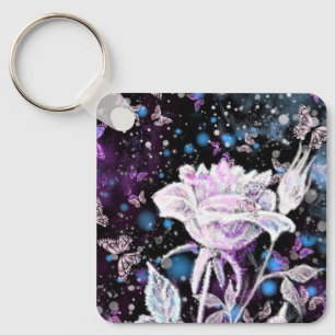 White Rose Sleutelhanger