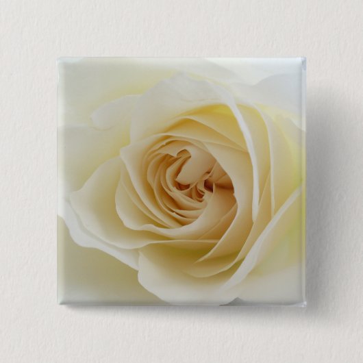 White Rose Square Button 001 (Voorkant)
