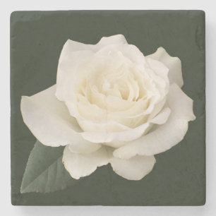 White Rose Stenen Onderzetter