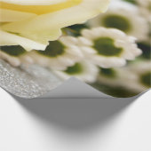 White Rose Valentijnsdag Wrapping Paper Cadeaupapier (Hoek)