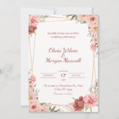 White Rose Wedding Card Kaart (Voorkant)