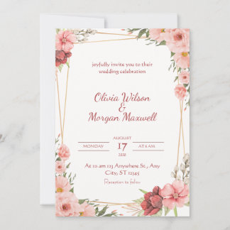 White Rose Wedding Card Kaart