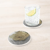 White Rose Zandsteen Onderzetter (Zijkant)