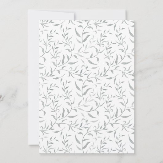 White Roses Aquarelle Mariage Invitations (Dos)