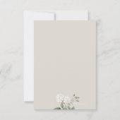 White Roses Bereavement - Hartelijk dank Kaart (Achterkant)