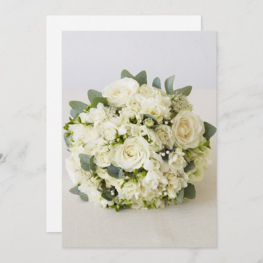 White Roses Bouquet (Voorkant / Achterkant)