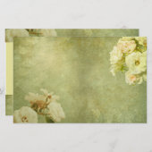 White Roses  Briefpapier (Voorkant / Achterkant)