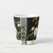 White Roses Design Latte Mok (Voorkant)