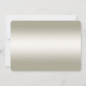 White Roses Gold Hearts redden de datum Kaart (Achterkant)