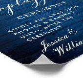 White Roses Lantern Unplugged Wedding Ceremony Poster (Hoek)