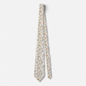 White Roses on White Stropdas (Voorkant)