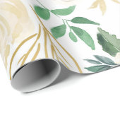 White Roses Pattern Cadeaupapier (Rol Hoek)