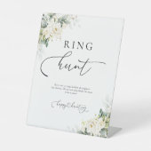 White Roses Ring Hunt Sign Reclamebord Met Voetstuk (Voorkant)