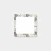 White Roses Romantic Rustic Pattern Post-it® Notes (Voorkant)