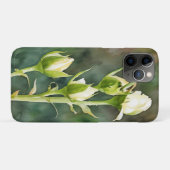 White Roses Roos Buds Art Phone Case (Achterkant (horizontaal))