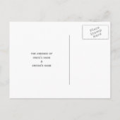 White Roses slaan de datum Briefkaart op (Achterkant)