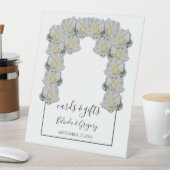 White Roses Wedding Cards & Gifts Reclamebord Met Voetstuk (Insitu)