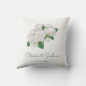 White Roses Wedding Kussen (Achterkant)