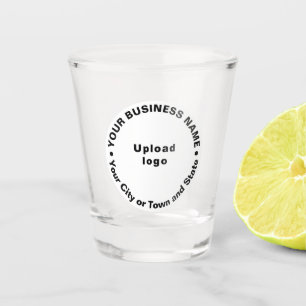 White Round Shape Business Brand Shot glass Glas