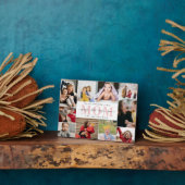 White roze Best mama Moederdag Photo Collage Fotoplaat (Zijkant)