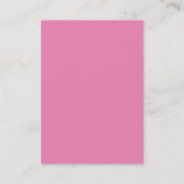 White roze Elegant Plain Interior Designer Visitekaartje (Achterkant)